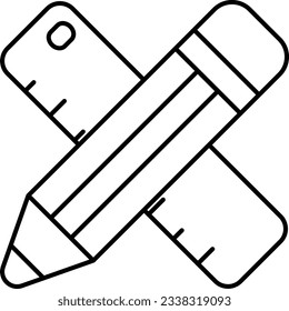 office utensils line icon design