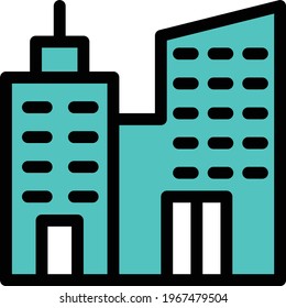 icono de línea de clavija vectorial de oficina