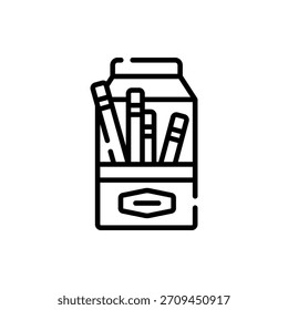 Diseño de Vector de oficina para artículos de papelería, ideal para temas escolares, laborales y de organización