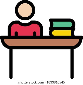 Büro-Vektorfarbensymbol 