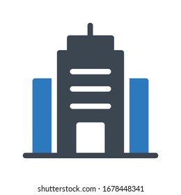 office vector glyph color icon 