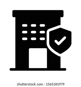 office vector glyph flat icon 