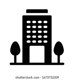 office vector glyph flat icon 