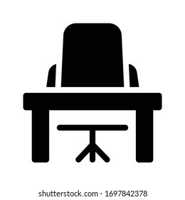 office vector glyph  flat icon 