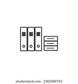 office vector icon set Vector illustration