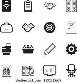 office vector icon set such as: furniture, human, seminar, help, retro, task, diagnosis, case, job, room, seal, button, keyboard, statistics, red, note, luggage, book, person, control, specialist
