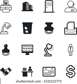 office vector icon set such as: handsfree, agent, waste, government, rubbish, file, shaking, delete, cardio, realistic, buy, architecture, dollar, diagnostic, clean, reminder, management, team