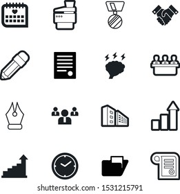 office vector icon set such as: date, heart, school, cute, worker, contracts, employee, pictogram, documents, multifunction, deadline, head, device, achievement, interval, red, ribbon, scanner