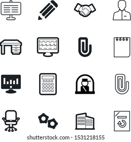 office vector icon set such as: yellow, red, bar, cash, pc, fill, building, pulse, switch, round, board, avatar, mathematics, organizer, back, health, mobile, reload, home, border, gear, hand, pad