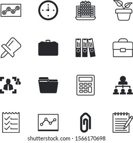office vector icon set such as: book, painting, network, attachment, paperclip, square, finance, notepad, pen, employer, organizational, simple, corporate, task, mobile, organizing, dial, man, second