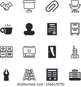 office vector icon set such as: easy, classic, isometric, chair, breakfast, filing, button, nobody, flipchart, statistics, apartment, simple, teacher, appliance, frame, stand, doorway, wall, finance