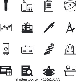 office vector icon set such as: lupe, corporate, together, tie, strategy, analysis, desktop, write, checkmark, base, textile, device, report, dress, conference, cutter, clerk, divider, plastic, month