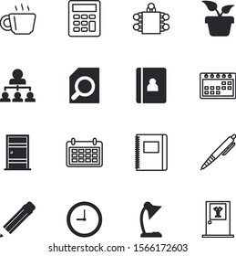 office vector icon set such as: magnification, empty, gardening, drink, therapy, economy, board, ward, bright, calculation, decorative, green, pills, plan, mathematics, morning, timer, electric, ball