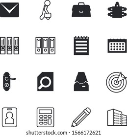 office vector icon set such as: user, postage, address, finance, entry, mathematics, number, town, lupe, group, performance, apartment, digital, social, executive, date, accounting, magnifier, medic