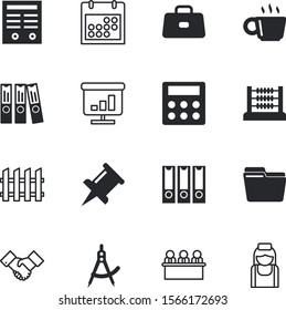 office vector icon set such as: commerce, designer, practitioner, push, medical, binders, creative, cup, thumb, isometric, engineer, frame, baggage, friendship, stock, intern, partnership, year, care