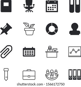 office vector icon set such as: drawing, decoration, email, booking, staff, arrow, social, handle, validate, pushpin, chair, neck, shape, analysis, luggage, economy, thin, credit, knowledge