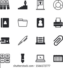 office vector icon set such as: photo, time, purple, neck, ball, staff, print, interface, health, profile, coffee, pie, count, license, climb, metallic, quality, laser, accessory, empty, collection