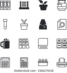 office vector icon set such as: literature, magnifier, fashion, loupe, practitioner, character, person, photocopier, intern, diary, textile, female, long, space, board, hot, bead, apparel, papers