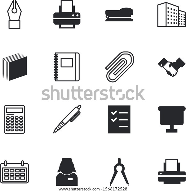 office vector icon set such as: drafting,\
secretary, handshake, attachment, friendship, ball, standing,\
support, month, economy, statistics, hands, task, female,\
communication, city, schedule,\
scale