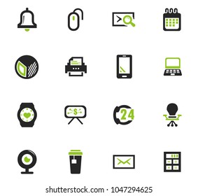 Office vector icons for user interface design