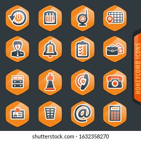 Office vector icons for user interface design