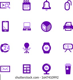 Office vector icons for user interface design