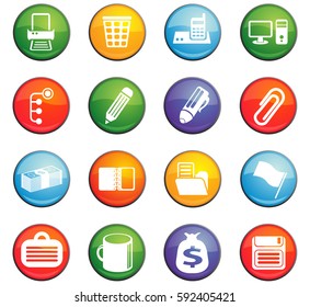 office vector icons for user interface design