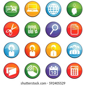 office vector icons for user interface design