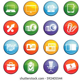 office vector icons for user interface design