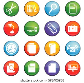 office vector icons for user interface design