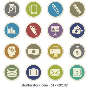 office vector icons for user interface design