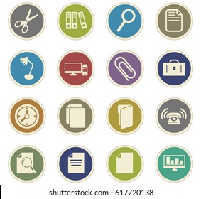 office vector icons for user interface design