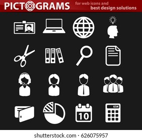 office vector icons for user interface design
