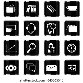 office vector icons for user interface design