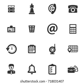 Office vector icons for user interface design