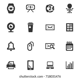 Office vector icons for user interface design