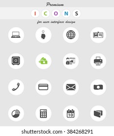 Office vector icons for web sites and user interface