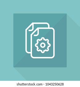 Office vector line icon