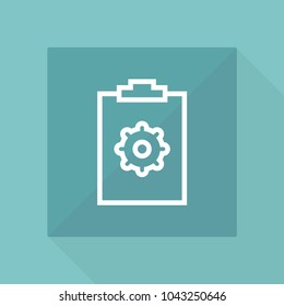 Office vector line icon