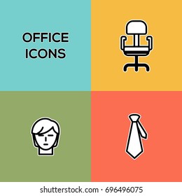 Office Vector Line Icons Set