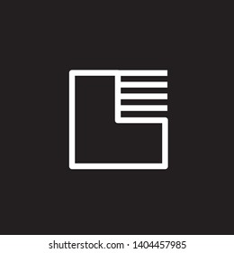 Office vector logo. Document logo. text editing logo