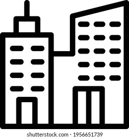 office vector thin line icon