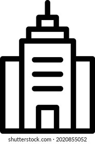 office vector thin line icon