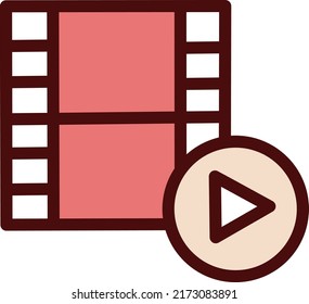 Office video, illustration, vector on a white background.