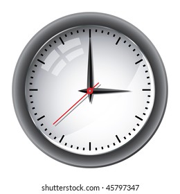 Office wall clock illustration