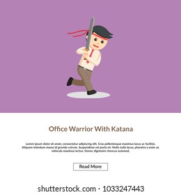 Office Warrior With Katana Information