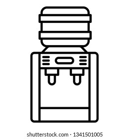 Office water cooler icon. Outline office water cooler vector icon for web design isolated on white background