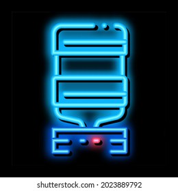 office water cooler neon light sign vector. Glowing bright icon office water cooler sign. transparent symbol illustration
