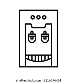 office water dispenser icon. Water cooling and heating devices. vector illustration on white background