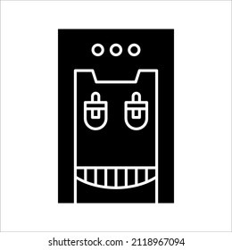 office water dispenser icon. Water cooling and heating devices. vector illustration on white background